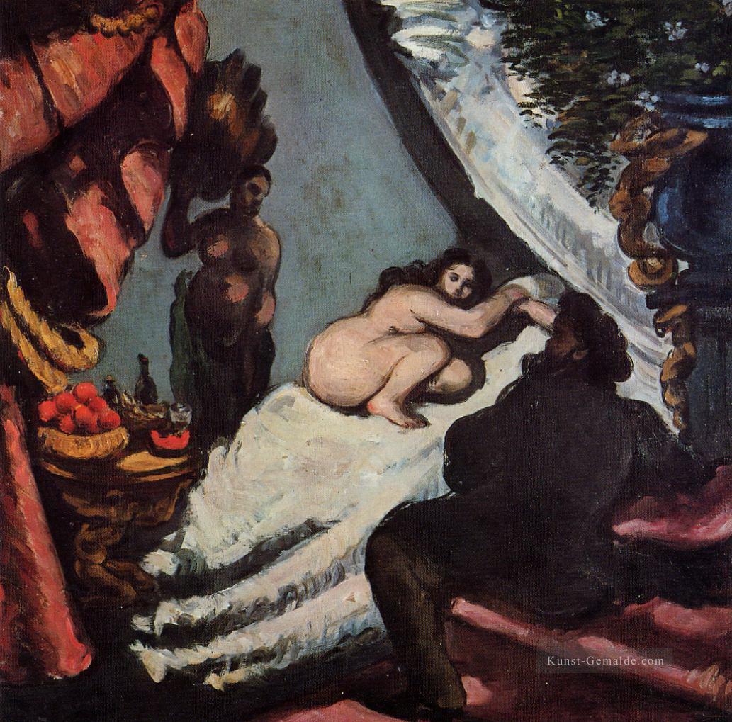 Eine moderne Olympia 2 Paul Cezanne Nacktheit Impressionismus Ölgemälde